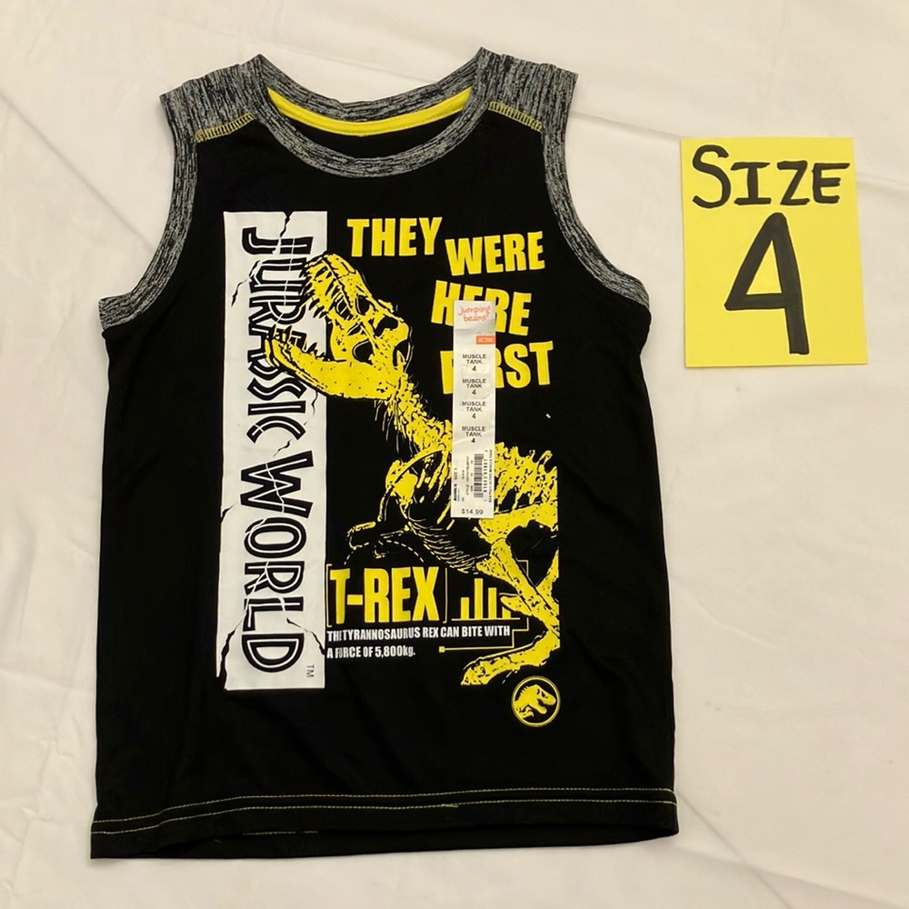 🛍NWT Jumping Beans Boys Size 4 Tank Top